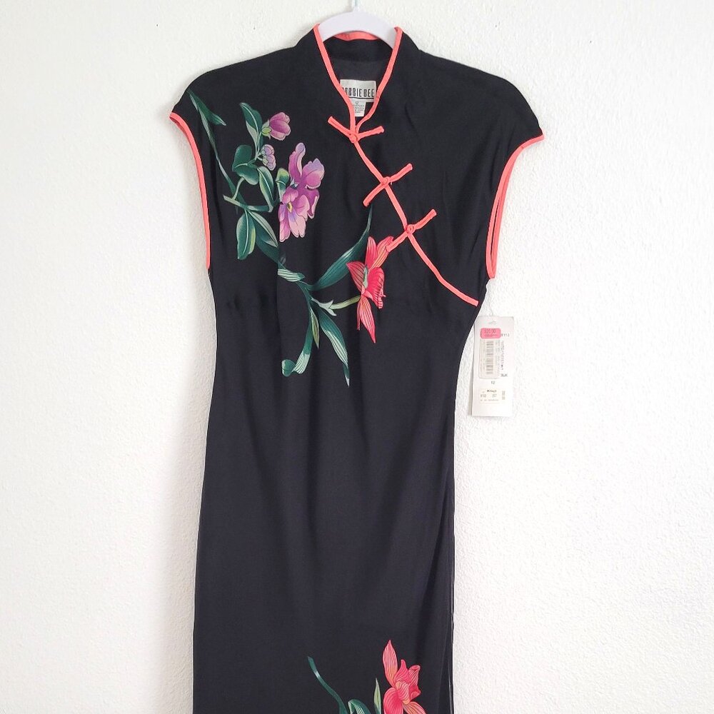 Robbie Bee Silk Kimono Long Dress NWT Size 12